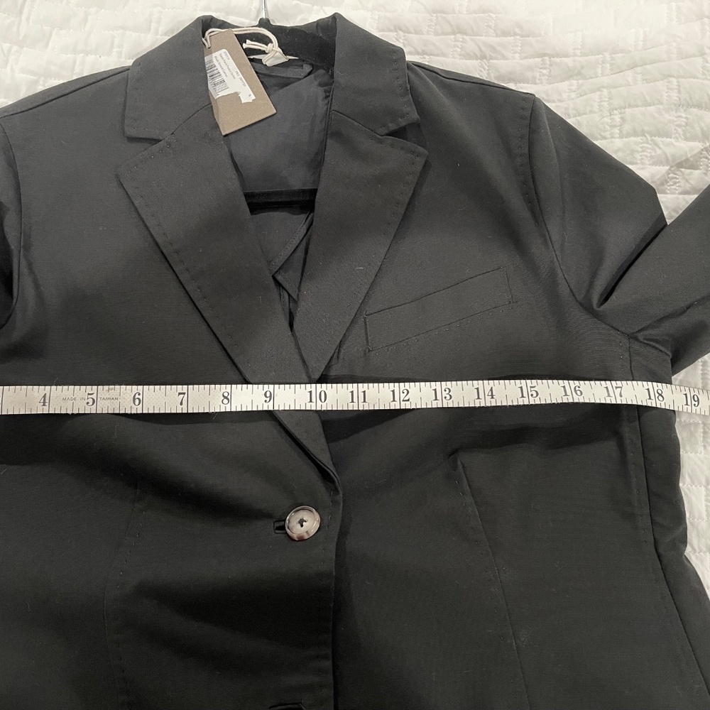 NWT ANN MASHBURN SARAH STRETCH CANVAS JACKET, Black Sz 6 - Picture 13 of 15
